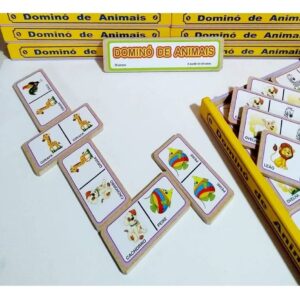 Dominó Frutas - 28 Peças