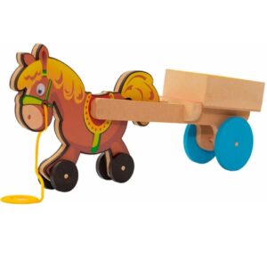 Carroça De Puxar Com Cavalinho