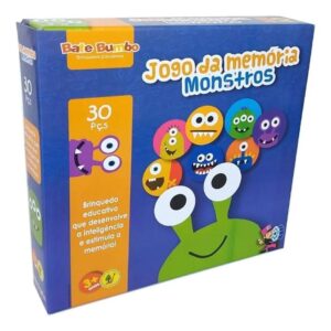 Jogo Da Memoria Monstros 30 Pçs