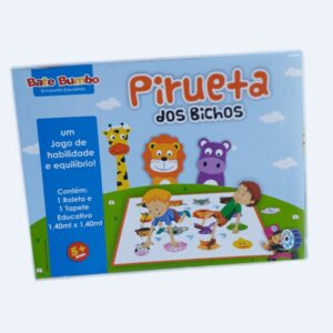 Jogo Educativo Pirueta Dos Bichos Tapete Gigante + Roleta
