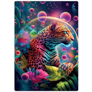 QUEBRA CABEÇA JAGUAR NEON 500 PÇS NANO FEITO POR IA