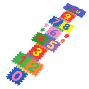 TAPETE AMARELINHA EVA 11 PEÇAS FOFINHO 8 MM