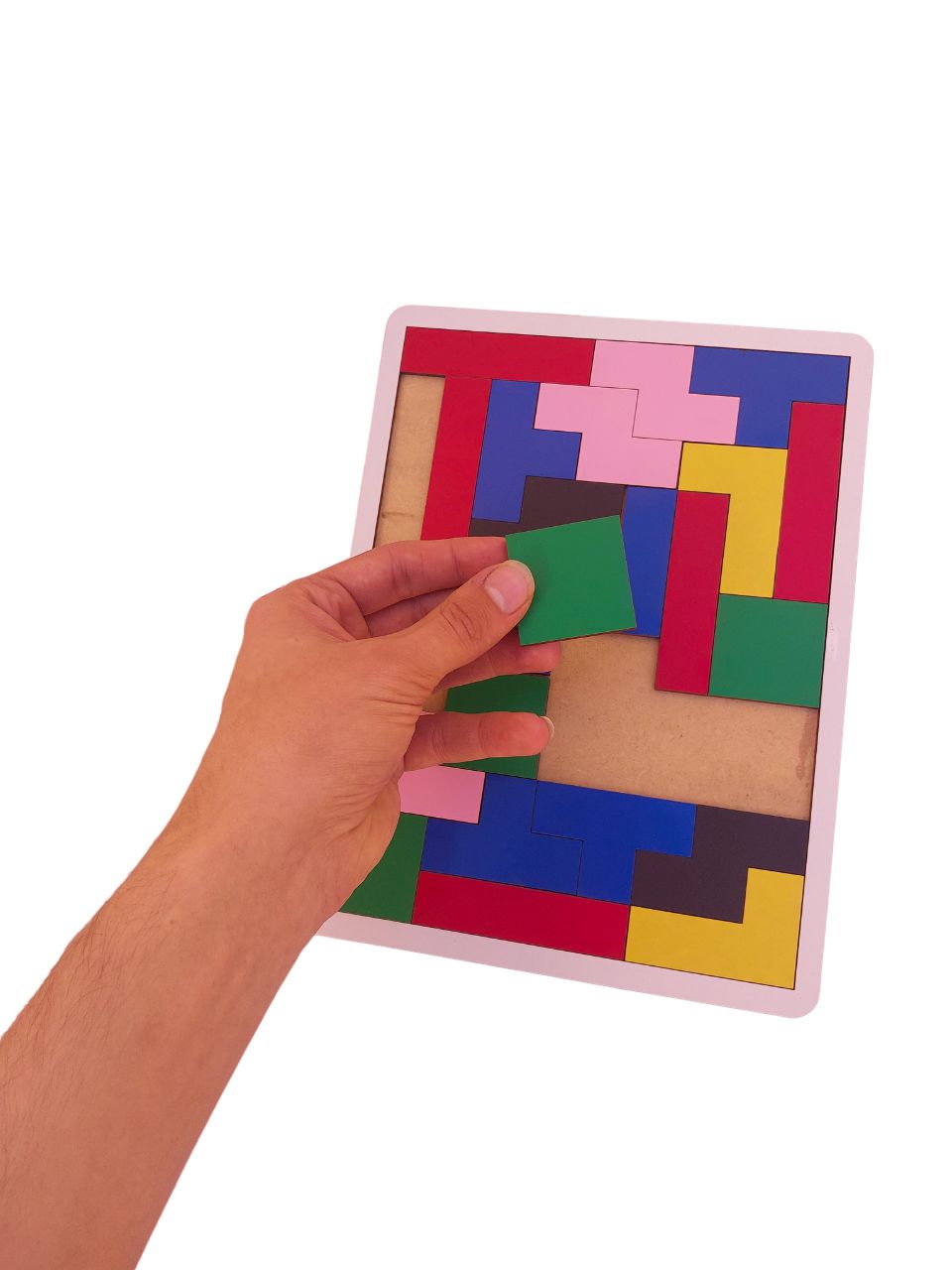 Jogo Tetris Coluna - Blocos de Encaixe - Madeira - Marcio Artesanatos -  Kits e Gifts