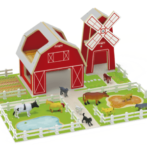 FAZENDINHA COMPLETA CASA MOINHO ANIMAIS CERCA CATAVENTO MADEIRA