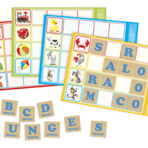 BINGO DAS LETRAS JOGO EDUCATIVO 90 PEÇAS