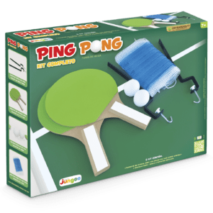KIT PING PONG COMPLETO RAQUETE + BOLINHA + REDE DE MESA