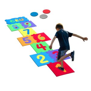 TAPETE INFANTIL AMARELINHA EVA 13 PÇS EVAMAX 29X29 CM 8MM