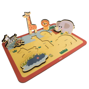 QUEBRA CABEÇA DE ENCAIXE GIGANTE ANIMAIS DO SAFARI 1+