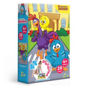 QUEBRA CABEÇA GRANDINHO GALINHA PINTADINHA 28 PÇ GRANDES 4+