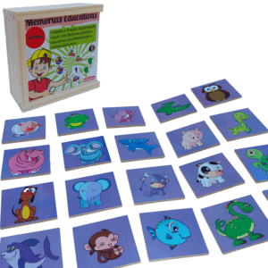 MEMÓRIA EDUCATIVA ANIMAIS E FILHOTES 40 PÇ CAIXA C TAMPA
