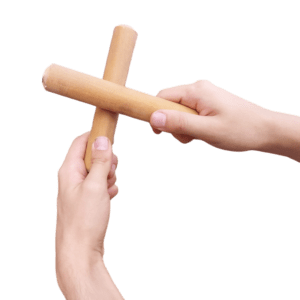 PAR DE CLAVE MADEIRA MUSICALIZAÇÃO INFANTIL