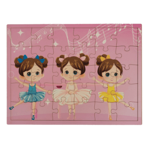 QUEBRA CABEÇA BAILARINA 30 PEÇAS MADEIRA