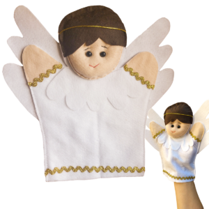 FANTOCHE BÍBLICO ANJO FELTRO LINDO
