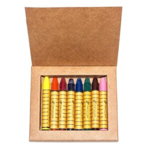GIZ DE CERA DE ABELHA BASTÃO CAIXA COM 8 CORES
