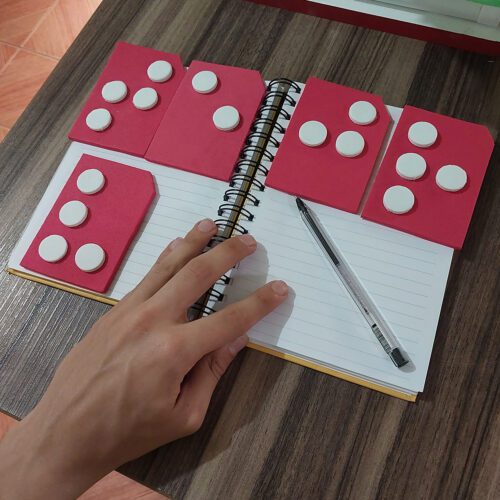ALFABETO BRAILLE EVA  26 PEÇAS GRANDES ABECEDARIO INFANTIL - Image 4