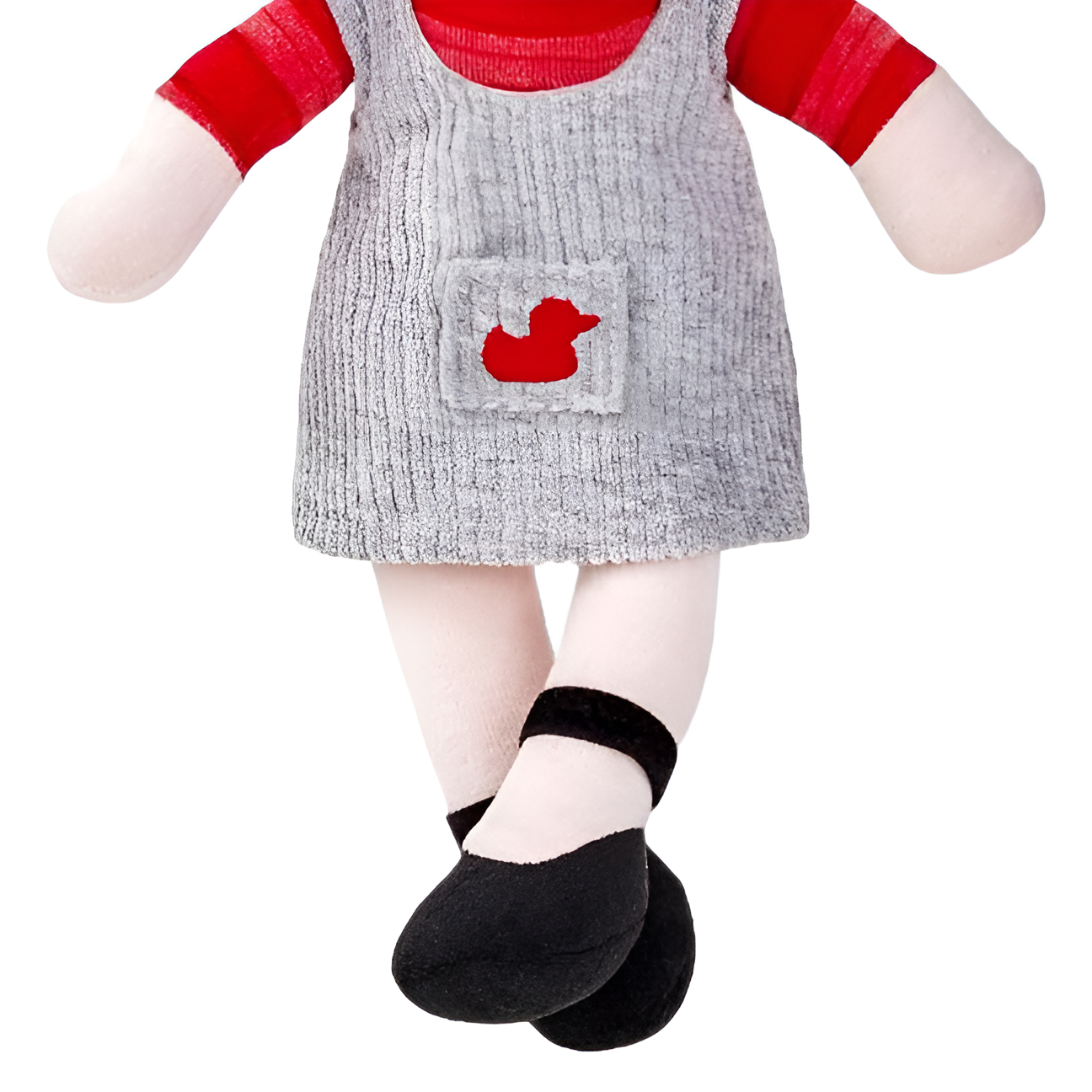 BONECA DE PANO LARA MORENA LAVÁVEL ANTIALÉRGICA 38 CM - Imagem 4