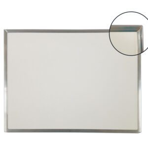 QUADRO LOUSA BRANCO MOLDURA ALUMÍNIO 40 X 30 CM