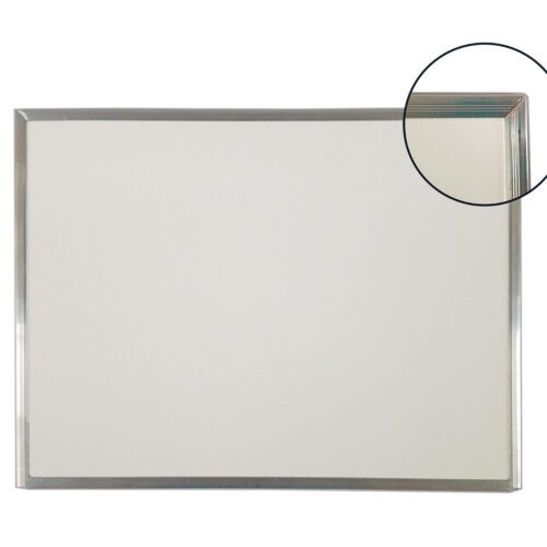 QUADRO LOUSA BRANCO MOLDURA ALUMÍNIO 40 X 30 CM