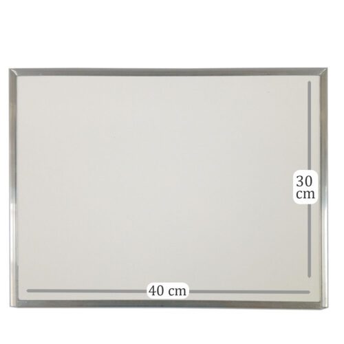 QUADRO LOUSA BRANCO MOLDURA ALUMÍNIO 40 X 30 CM - Image 6