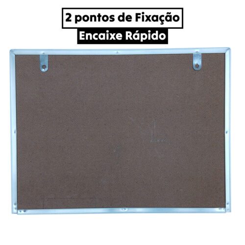 QUADRO LOUSA BRANCO MOLDURA ALUMÍNIO 40 X 30 CM - Image 5