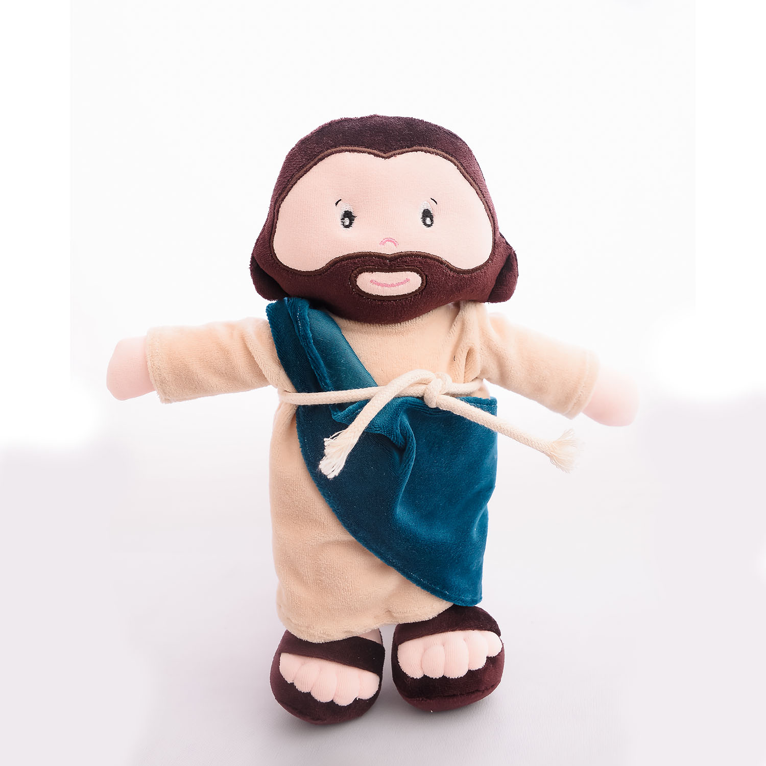 BONECO JESUS DE PANO LUXO LAVÁVEL ANTIALÉRGICO 30 CM