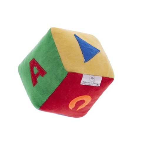 DADO DE PANO PARA BEBÊS PELÚCIA ANTIALÉRGICO LAVÁVEL  10CM