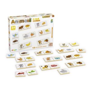 CONHECENDO OS ANIMAIS O QUE COMEM JOGO DE ASSOCIAÇÕES 24PÇ