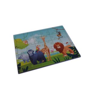 QUEBRA CABEÇA DE MADEIRA TEMA SAFARI 30 PEÇAS