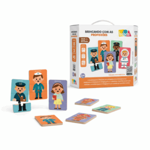 BRINCANDO COM PROFISSÕES 15 QUEBRA CABEÇA 45PÇS GRANDE 3ANOS