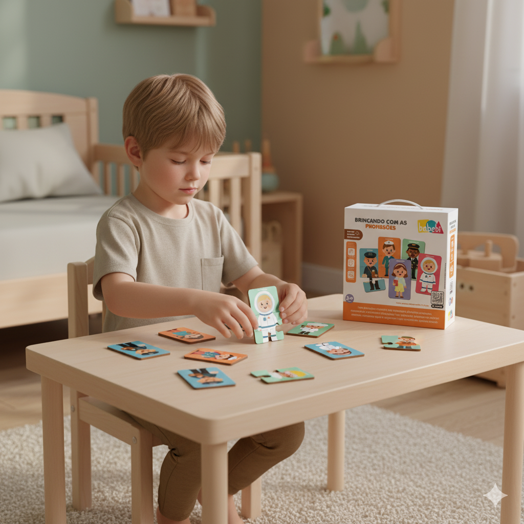 BRINCANDO COM PROFISSÕES 15 QUEBRA CABEÇA 45PÇS GRANDE 3ANOS - Imagem 6