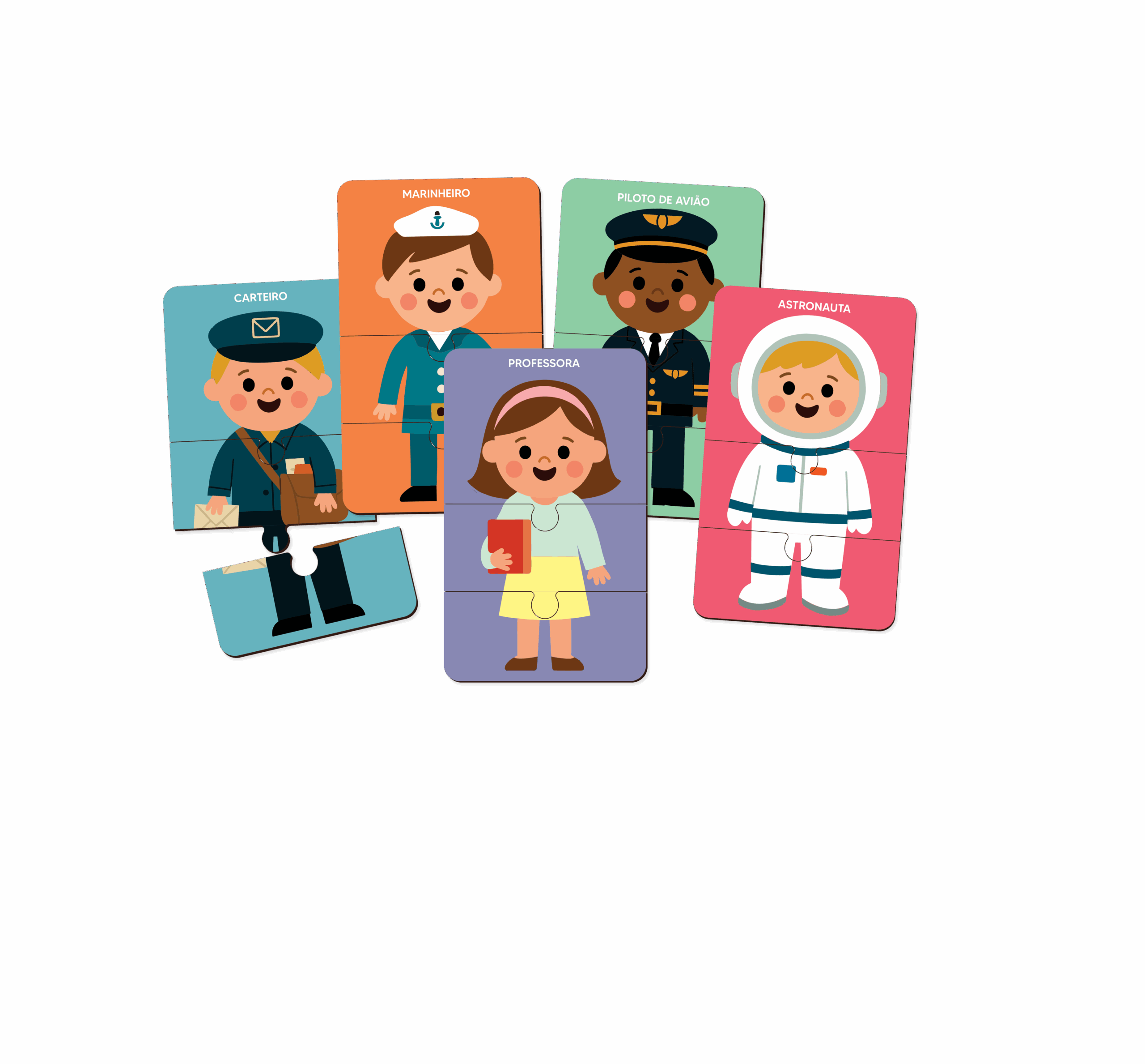 BRINCANDO COM PROFISSÕES 15 QUEBRA CABEÇA 45PÇS GRANDE 3ANOS - Imagem 3