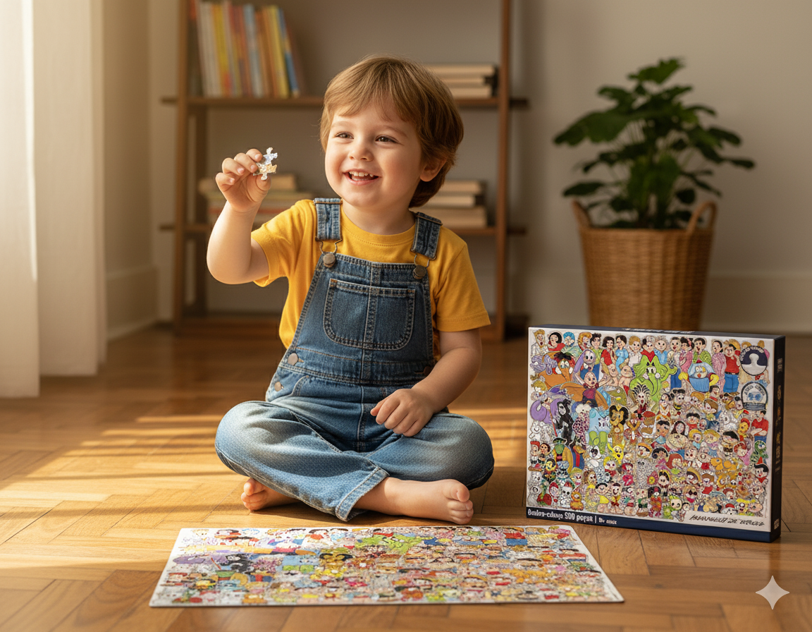 QUEBRA CABEÇA 500 PÇS TURMA DA MONICA MAURICIO DE SOUSA 10+ - Imagem 3