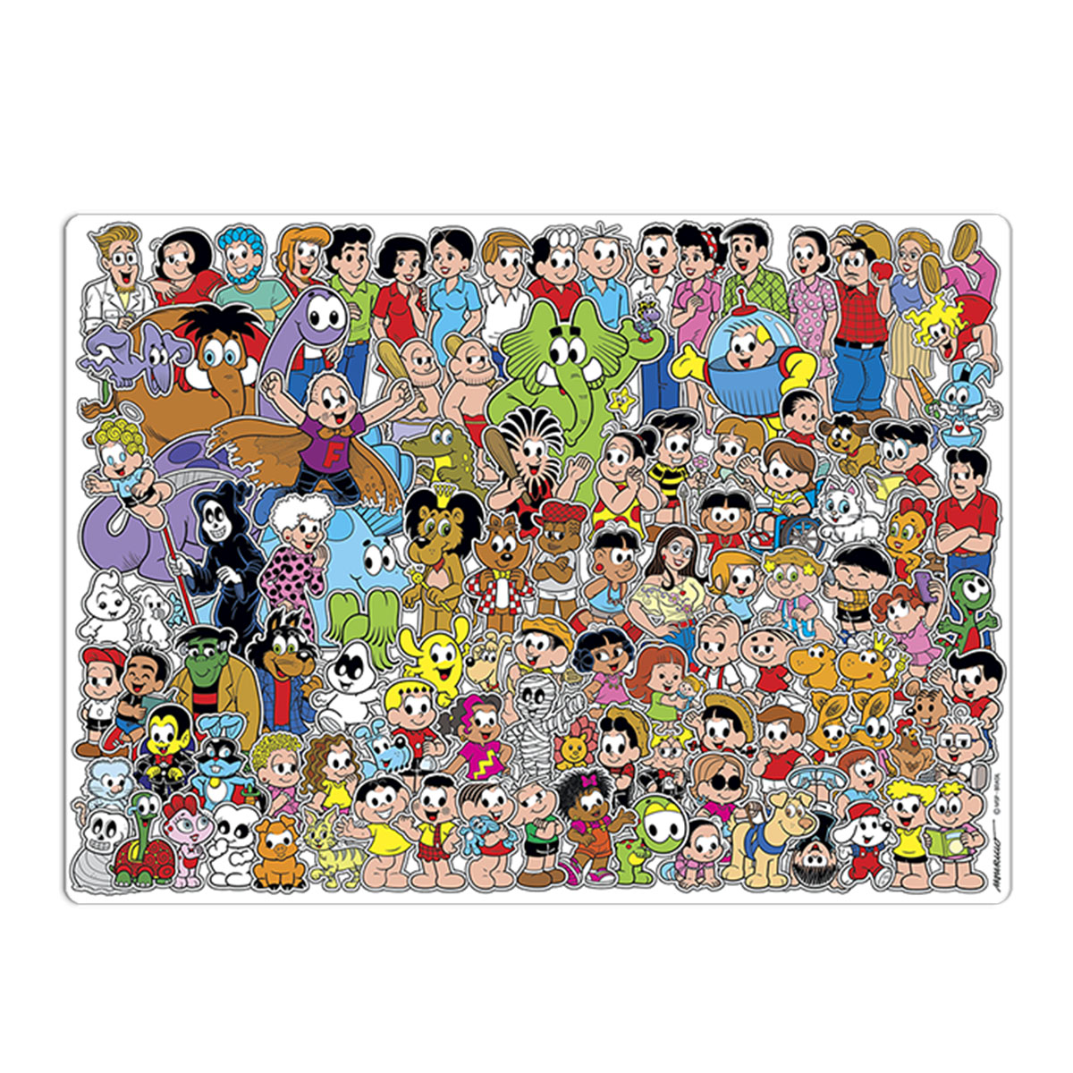 QUEBRA CABEÇA 500 PÇS TURMA DA MONICA MAURICIO DE SOUSA 10+ - Imagem 2