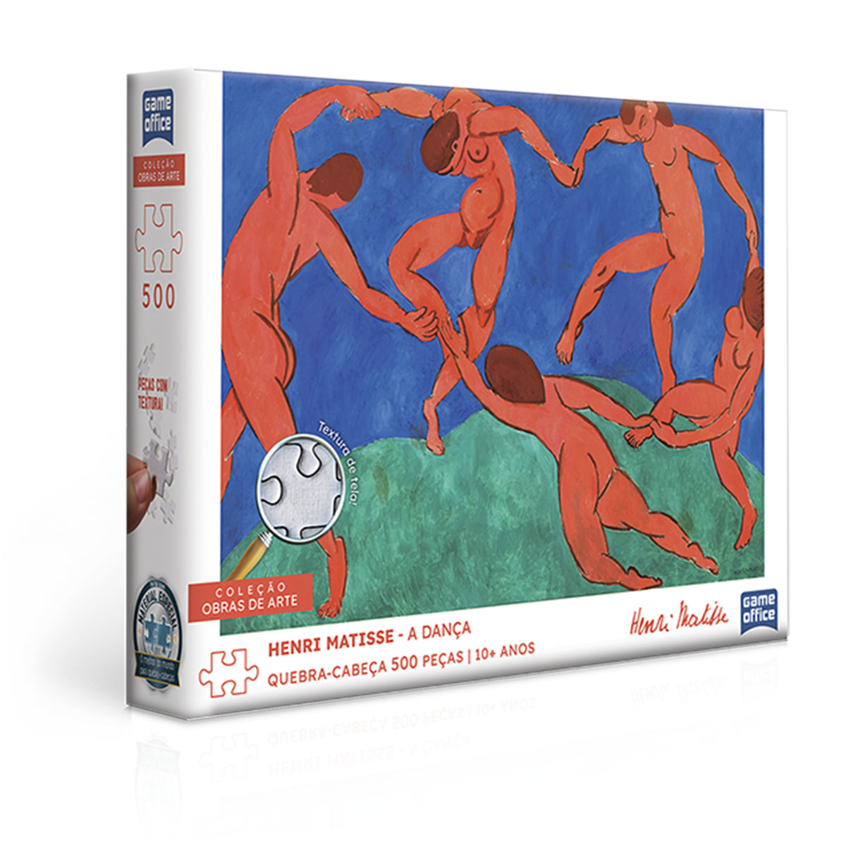 QUEBRA CABEÇA 500 PÇS COLEÇÃO OBRAS DE ARTE MATISSE A DANÇA