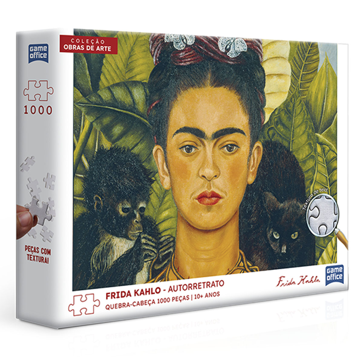 QUEBRA CABEÇA 1000PÇS OBRAS DE ARTE FRIDA KAHLO AUTORRETRATO