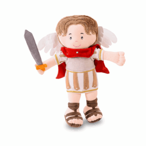 BONECO SÃO MIGUEL DE PANO LUXO LAVÁVEL ANTIALÉRGICO 32CM