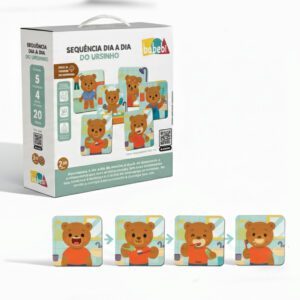 SEQUENCIA DIA A DIA DO URSINHO 20 PÇS MADEIRA GRANDE 2 ANOS+