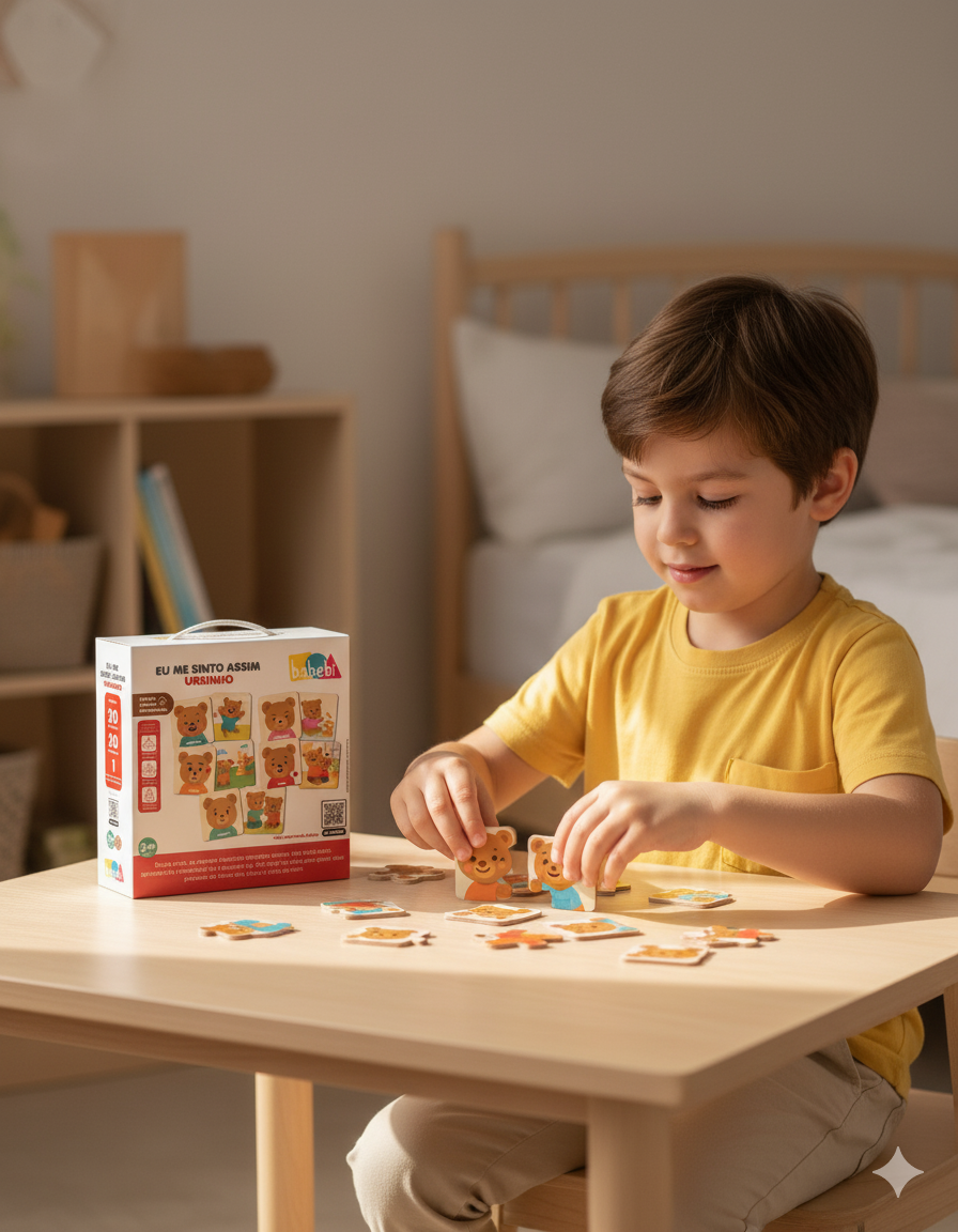 SEQUENCIA DIA A DIA DO URSINHO 20 PÇS MADEIRA GRANDE 2 ANOS+ - Imagem 3