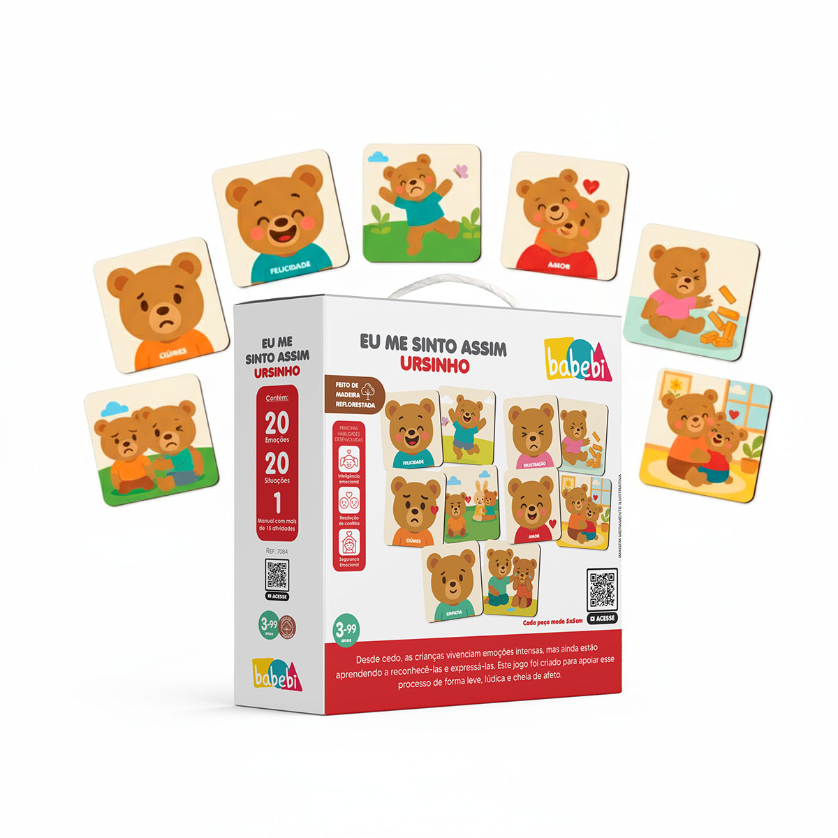 EU ME SINTO ASSIM URSINHO 40 PÇS TRABALHANDO EMOÇÕES 3 ANOS+