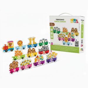 TRENZINHO CONTA COMIGO NUMERAIS 1 A 10 GIGANTE QUEBRA CABEÇA