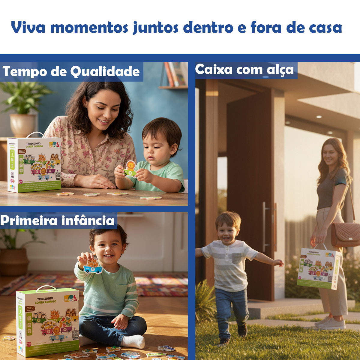 TRENZINHO CONTA COMIGO NUMERAIS 1 A 10 GIGANTE QUEBRA CABEÇA - Imagem 4