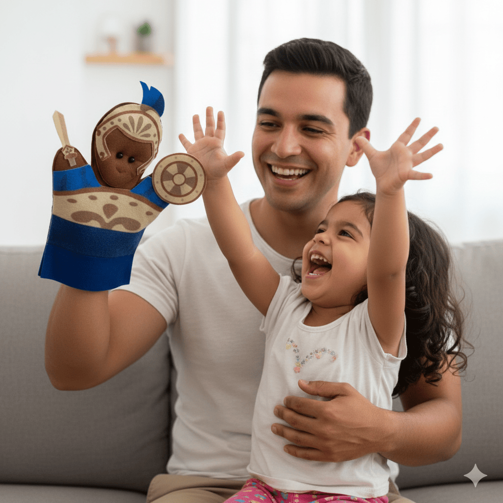 FANTOCHE DOS ORIXÁS OGUM GUERREIRO LINDO FEITO EM FELTRO - Imagem 4