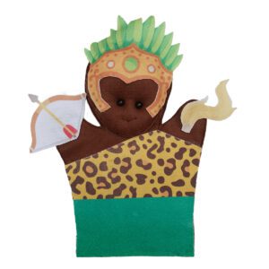 FANTOCHE DOS ORIXÁS OXOSSI CAÇADOR LINDO FEITO EM FELTRO