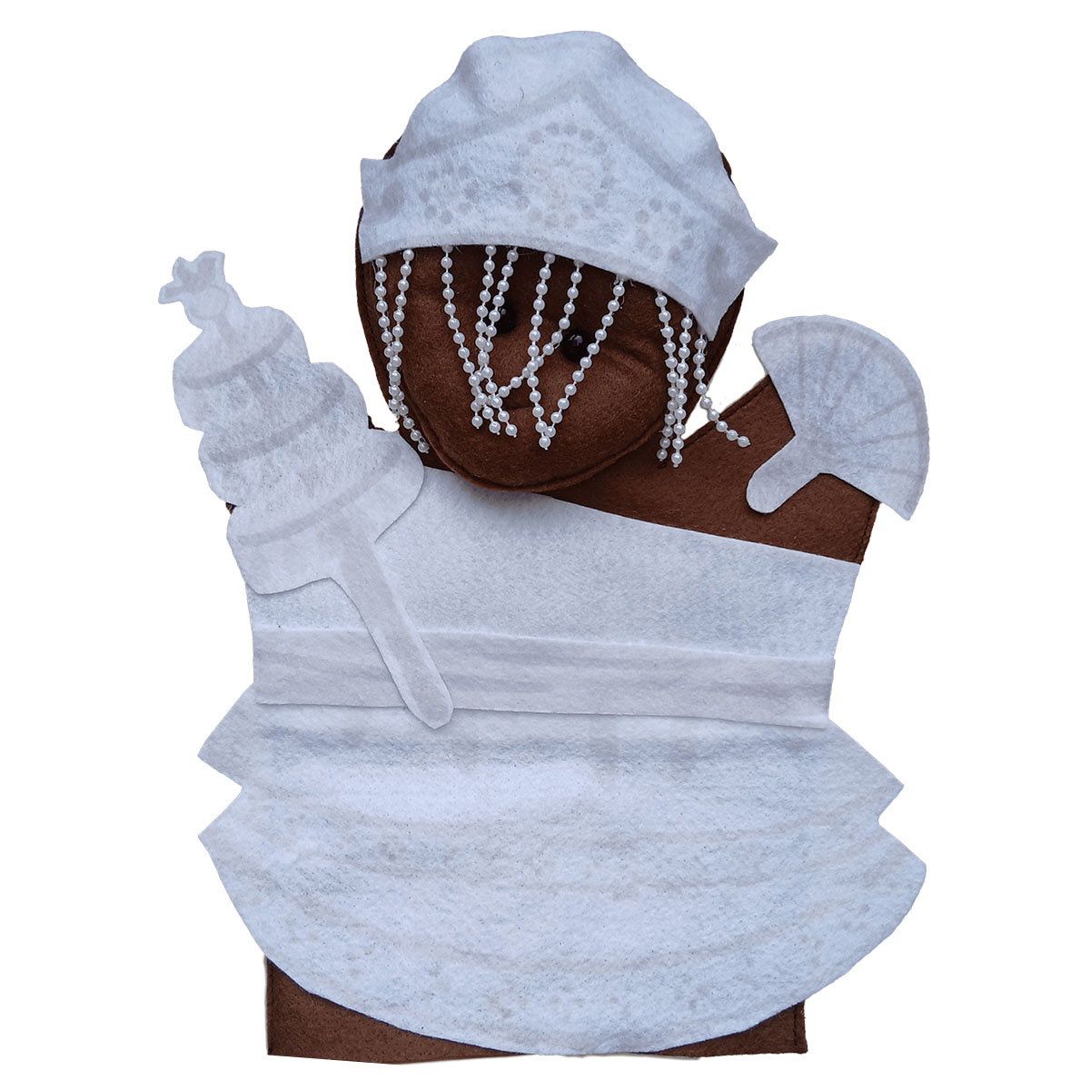 FANTOCHE DOS ORIXÁS OXALÁ LINDO FEITO EM FELTRO