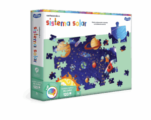 QUEBRA CABEÇA CONHECENDO O SISTEMA SOLAR 120 PÇS GRANDÃO 8+