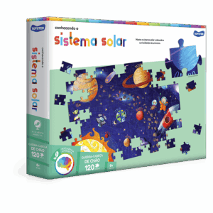 QUEBRA CABEÇA CONHECENDO O SISTEMA SOLAR 120 PÇS GRANDÃO 8+