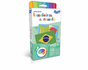 CARTAS GENIAIS JOGO DE CARTAS TEMA BANDEIRAS DO MUNDO 6+