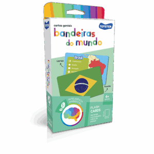 CARTAS GENIAIS JOGO DE CARTAS TEMA BANDEIRAS DO MUNDO 6+