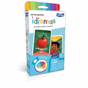 CARTAS GENIAIS JOGO DE CARTAS TEMA IDIOMAS 6+