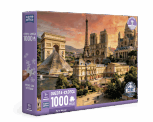 QUEBRA CABEÇA PARIS MÁGICA 1000 PEÇAS COM TEXTURA 10+
